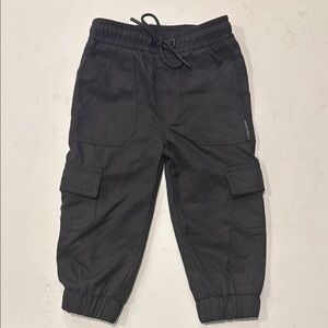 Little Bipsy Cargo Jogger in Black. Size 18-24M.